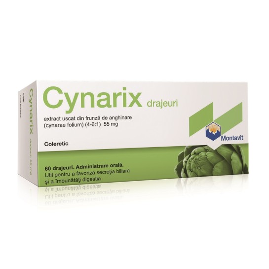 Cynarix, 55mg, 60 drajeuri, Montavit