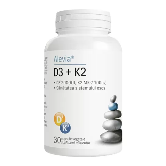 D3 + K2, 30 capsule, Alevia
