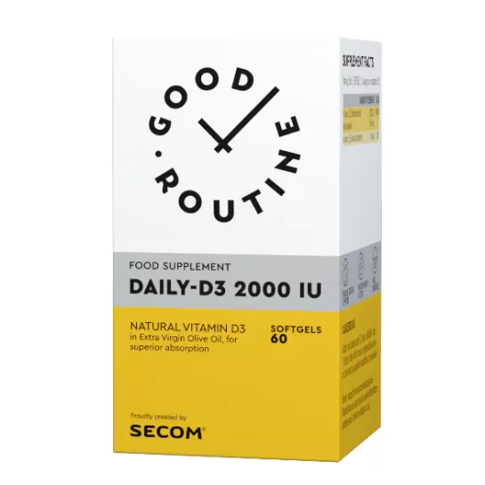 Daily-D3 2000IU, 60 capsule gelatinoase moi