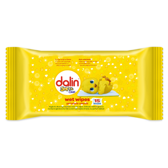 Servetele umede, 15 bucăti, Dalin