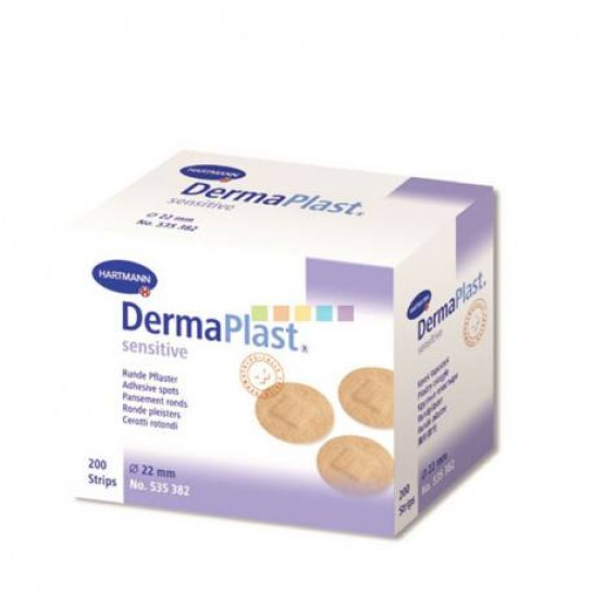 DermaPlast Sensitive Rotund, 200 bucati, Hartmann