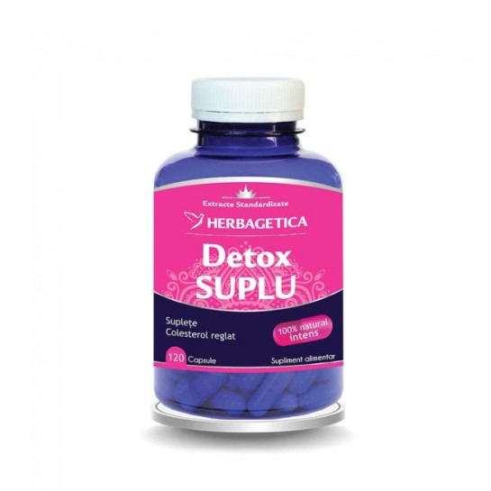 Detox suplu 120 capsule, Herbagetica