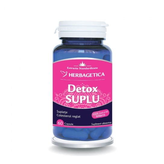 Detox suplu 60 capsule, Herbagetica