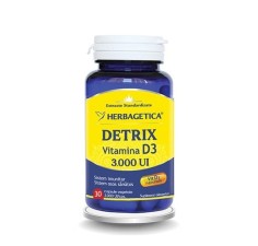 Detrix vitamina D3 3000ui 30 capsule, Herbagetica