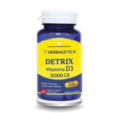 Detrix vitamina D3 3000ui 60 capsule, Herbagetica