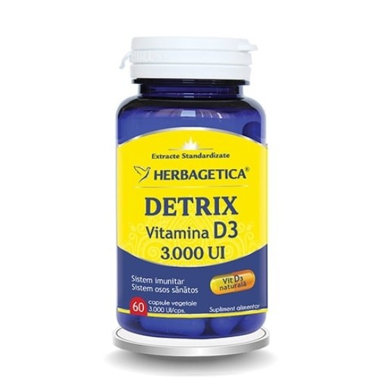 Detrix vitamina D3 3000ui 60 capsule, Herbagetica