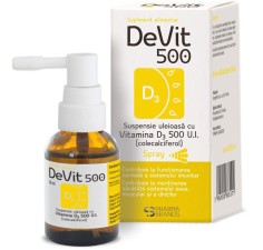 DeVit 500 Suspensie uleioasa cu Vitamina D3 500 U.I. SPRAY 20 ml, Pharma Brands