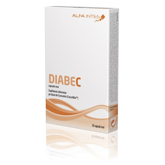 Diabec, 20 capsule moi, Alfa Intes