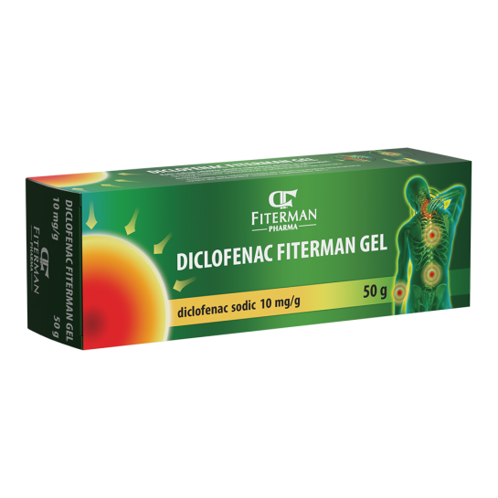 Diclofenac Fiterman, gel, 50g