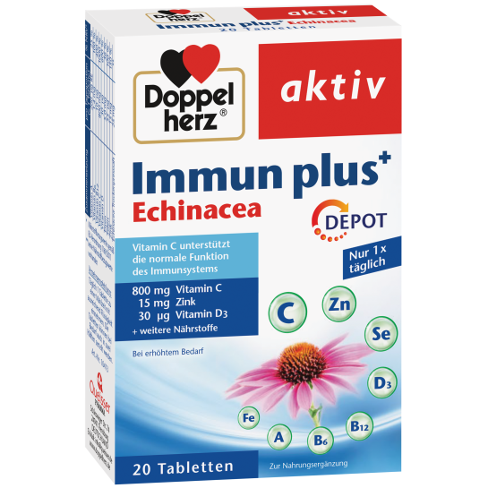 Doppelherz Aktiv Immun Plus Echinacea DEPOT, 20 tablete
