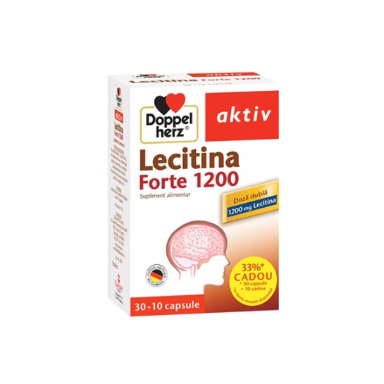 Doppelherz Aktiv Lecitină Forte 1200, 30 + 10 capsule