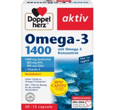Doppelherz Aktiv Omega 3 1400 mg, 30 + 15 capsule