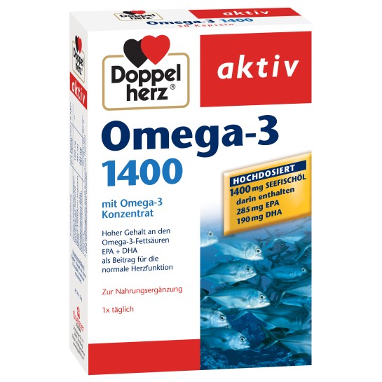 Doppelherz Aktiv Omega 3 1400 mg, 30 capsule