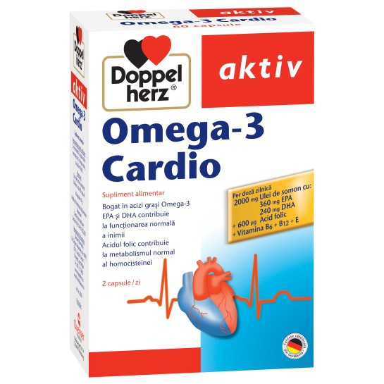Doppelherz Aktiv Omega 3 Cardio, 60 capsule