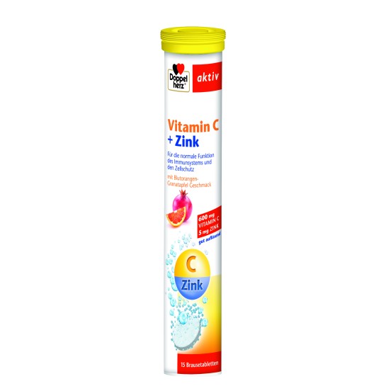 Doppelherz Aktiv Vitamina C + Zinc, comprimate efervescente