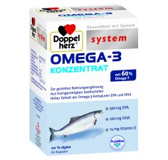 Doppelherz system OMEGA 3 concentrat, 60 capsule