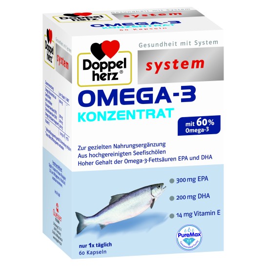 Doppelherz system OMEGA 3 concentrat, 60 capsule
