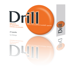 Drill Miere si Aroma de Trandafir, 24 Pastile