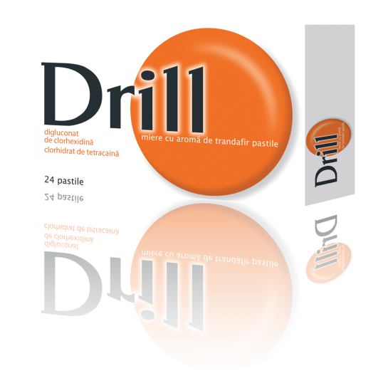 Drill Miere si Aroma de Trandafir, 24 Pastile