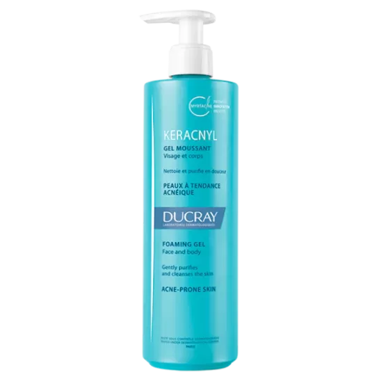 Ducray keracnyl gel curatare anti-acnee 400ml