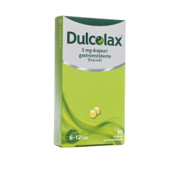 Dulcolax, 5mg, 30 drajeuri gastrorezistente, Opella