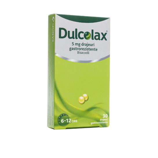 Dulcolax, 5mg, 30 drajeuri gastrorezistente, Opella