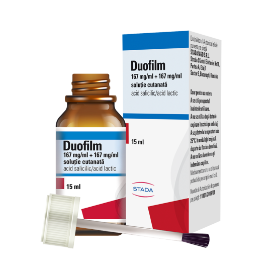 Duofilm, solutie cutanată, 15ml, Stada