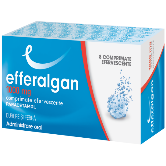 Efferalgan 1000 mg, 8 comprimate efervescente