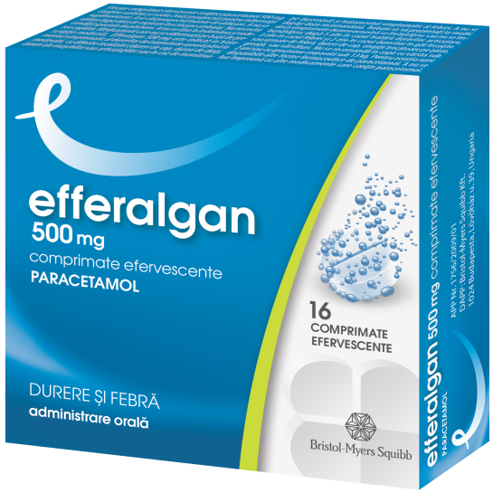 Efferalgan 500mg, 16 comprimate efervescente