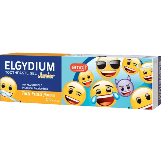 Elgydium junior pasta dinti emoji 7-12ani 50ml