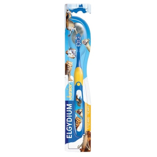 ELGYDIUM junior ice age, periută de dinti pentru copii intre 7 si 12 ani