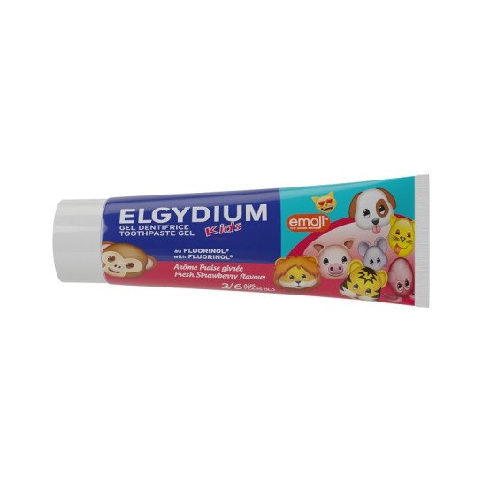 ELGYDIUM Kids pastă de dinti emoji pentru copii de la 3 la 6 ani, 50ml