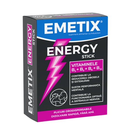 Emetix Energy sticks, 10 plicuri, Fiterman Pharma