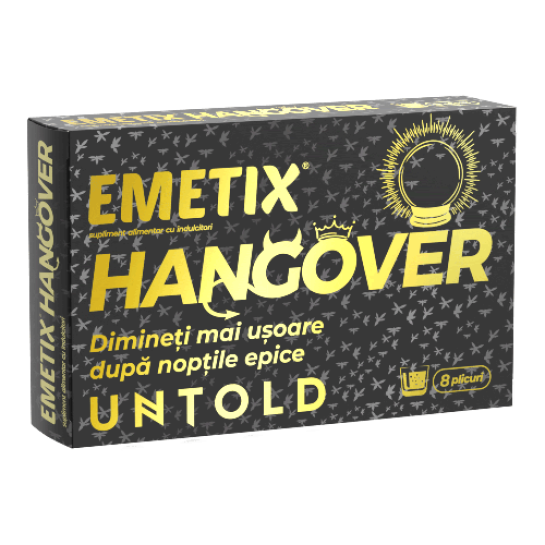Emetix Hangover, 8 plicuri, Fiterman Pharma