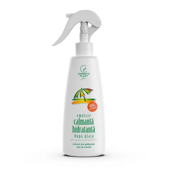 Emulsie calmantă-hidratantă după plajă cu ulei de mentă si extract de gălbenele, 200ml, Cosmetic Plant