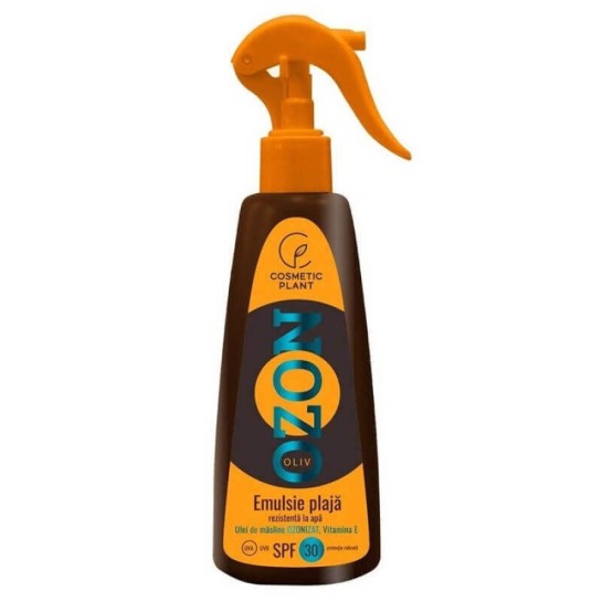 Emulsie plajă OZON SPF30 rezistentă la apă cu ulei de măsline ozonizat si vitamina E, 200ml, Cosmetic Plant