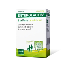 Enterolactis Probiotic, 12 plicuri, Sofar