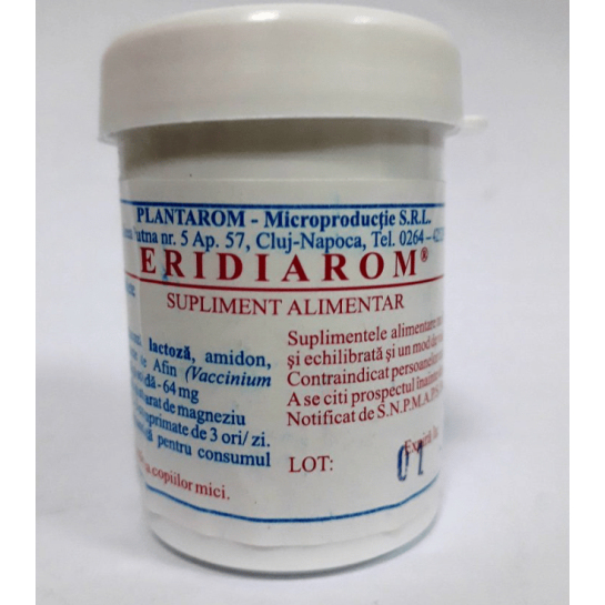 Eridiarom, 50 comprimate, Plantarom