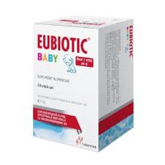 Eubiotic Baby Stick, Labormed, Supliment alimentar pe bază de tulpini bacteriene benefice, 20 stick-uri