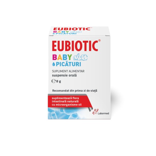 Eubiotic Baby Picături, Labormed, Supliment alimentar pe bază de tulpini bacteriene benefice