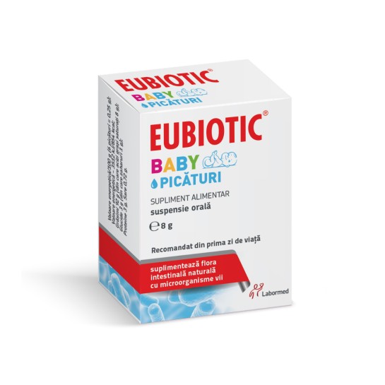 Eubiotic Baby Picături, Labormed, Supliment alimentar pe bază de tulpini bacteriene benefice