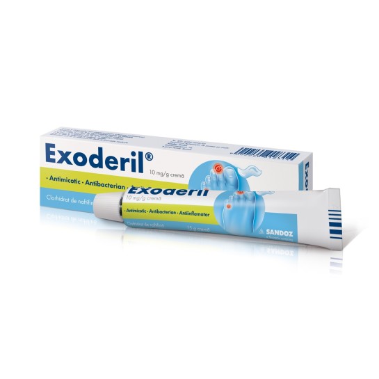 Exoderil, 10mg/g, 15g, cremă, Sandoz