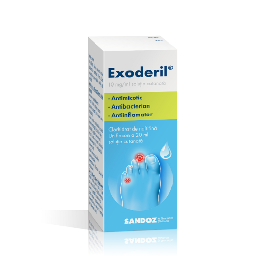 Exoderil, 10mg/ml, 20ml, solutie cutanată, Sandoz