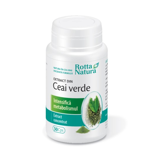 Extract ceai verde, 30 capsule, Rotta Natura