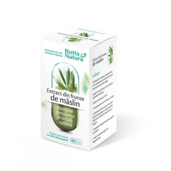 Extract din frunze de măslin, 60 capsule, Rotta Natura