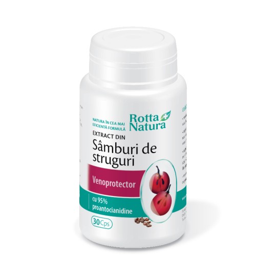 Extract din samburi de struguri, 30 capsule, Rotta Natura