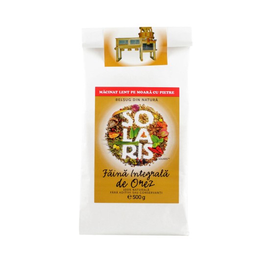 Făină integrală de orez 500g Solaris
