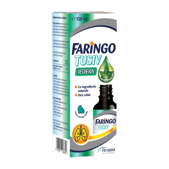 Faringo Tusiv Iedera, sirop, 150ml, Terapia 