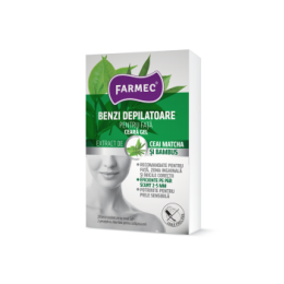 Farmec benzi depilatoare pentru fata cu ceara-gel