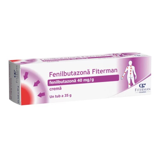 Fenilbutazona Fiterman, 40mg/g, cremă, 35g